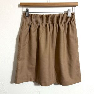 J. Crew wool blend Sidewalk Skirt, heather acorn tan, size 0
